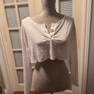 Comfy Long Sleeve Crop Tee